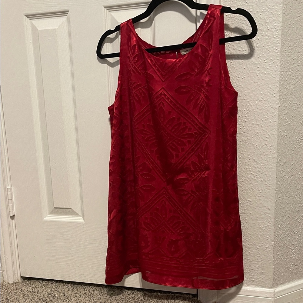 Max Studio Red Sleeveless Top